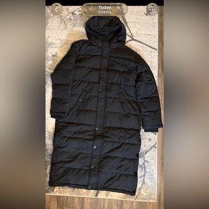 NWT Black Free People x Universal Standard Everest Long Puffer Jacket  2XL